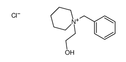 2-(1-benzylpiperidin-1-ium-1-yl)ethanol,chloride结构式