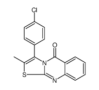 3-(4-CHLOROPHENYL)-2-METHYL-5H-THIAZOLO[2,3-B]QUINAZOLIN-5-ONE结构式