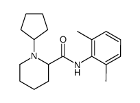 1-cyclopentyl-piperidine-2-carboxylic acid-(2,6-dimethyl-anilide) Structure