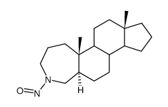 N-Nitroso-4-aza-A-homo-5α-androstan结构式