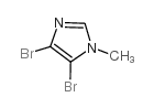 4,5-二溴-1-甲基-1H-咪唑结构式