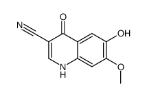 4,6-二羟基-7-甲氧基-3-喹啉甲腈结构式