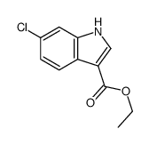 6-氯-3-吲哚甲酸乙酯结构式