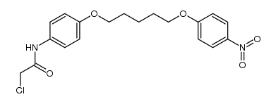 chloro-acetic acid-{4-[5-(4-nitro-phenoxy)-pentyloxy]-anilide} Structure