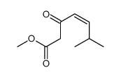 methyl 6-methyl-3-oxohept-4-enoate结构式