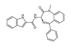 1H-Indole-2-carboxylic acid ((R)-1-methyl-2-oxo-5-phenyl-2,3-dihydro-1H-benzo[e][1,4]diazepin-3-yl)-amide picture
