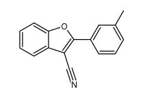 2-m-tolyl-benzofuran-3-carbonitrile Structure