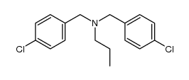 bis-(4-chloro-benzyl)-propyl-amine结构式