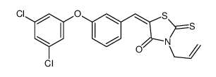(5E)-3-Allyl-5-[3-(3,5-dichlorophenoxy)benzylidene]-2-thioxo-1,3- thiazolidin-4-one结构式