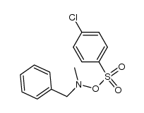 N-benzyl-O-((4-chlorophenyl)sulfonyl)-N-methylhydroxylamine结构式
