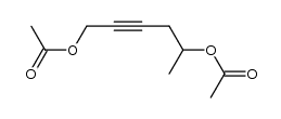 hex-2-yne-1,5-diyl diacetate结构式