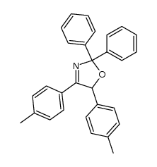 2,2-diphenyl-4,5-di-p-tolyl-2,5-dihydrooxazole结构式