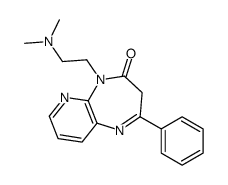 5-[2-(dimethylamino)ethyl]-2-phenyl-3H-pyrido[2,3-b][1,4]diazepin-4-one Structure