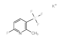 6-氟-2-甲基吡啶-3-三氟硼酸钾结构式
