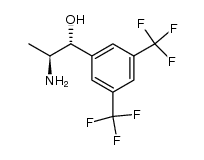 (1R,2S)-2-amino-1-[3,5-bis(trifluoromethyl)phenyl]propan-1-ol结构式