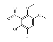 1,2-dichloro-4,5-dimethoxy-3-nitro-benzene结构式