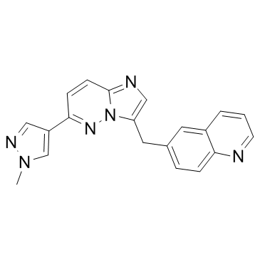 6-[[6-(1-甲基-1H-吡唑-4-基)咪唑并[1,2-B]哒嗪-3-基]甲基]喹啉图片