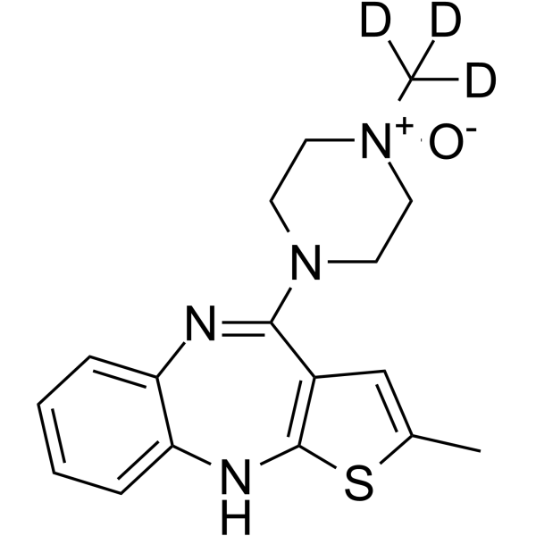 Olanzapine N-Oxide-d3 Structure
