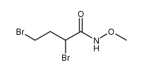 N-methoxy-2,4-dibromobutyric acid amide结构式