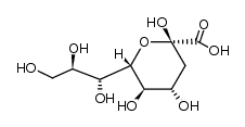3-deoxy-D-glycero-β-D-galacto-non-2-ulopyranosonic acid Structure