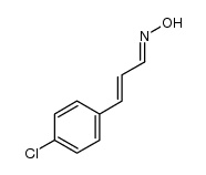 (2E)-3-(4-chlorophenyl)acrylaldehyde oxime Structure