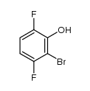 2-Bromo-3,6-difluorophenol结构式