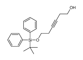 6-[tert-butyl(diphenyl)silyl]oxyhex-3-yn-1-ol结构式