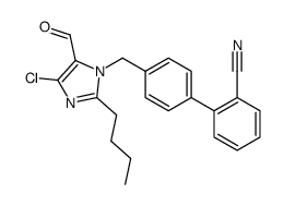 2-n-Butyl-4-chloro-1-[(2'-cyanobiphenyl-4-yl)methyl]imidazole-5-carboxaldehyde结构式
