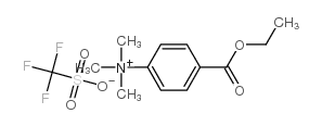 4-(乙氧羰基)-N,N,N-三甲基苯铵三氟甲磺酸酯结构式