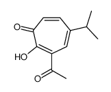 3-acetyl-2-hydroxy-5-propan-2-ylcyclohepta-2,4,6-trien-1-one结构式