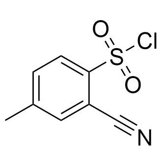 2-Cyano-4-methylbenzenesulfonyl chloride Structure