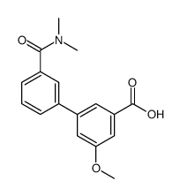3-(二甲基氨基甲酰)-5-甲氧基-[1,1-联苯]-3-羧酸结构式