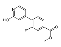 methyl 3-fluoro-4-(2-oxo-1H-pyridin-4-yl)benzoate结构式