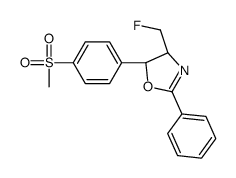 (4S,5R)-4-(Fluoromethyl)-4,5-dihydro-5-[4-(methylsulfonyl)phenyl]-2-phenyloxazole结构式