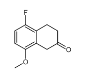 5-fluoro-8-methoxy-2-tetralone Structure