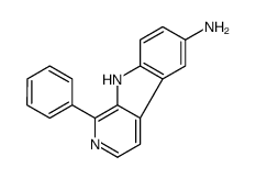 1-phenyl-9H-pyrido[3,4-b]indol-6-amine结构式