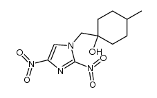 1-((2,4-dinitro-1H-imidazol-1-yl)methyl)-4-methylcyclohexanol结构式