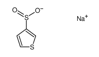 2-thiophenesulfinic acid sodium salt Structure
