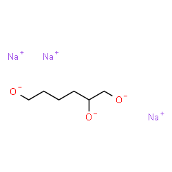 1,2,6-Tri(sodiooxy)hexane Structure