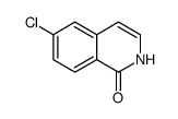 1-羟基-6-氯异喹啉结构式
