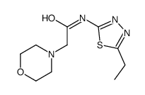 N-(5-Ethyl-1,3,4-thiadiazol-2-yl)-4-morpholineacetamide结构式