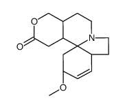 2-methoxy-1,2,5,6,8,9,9a,10,13,13a-decahydropyrano[4',3':3,4]pyrido[2,1-i]indol-12(4aH)-one结构式