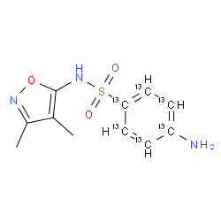 磺胺异恶唑-13C6结构式