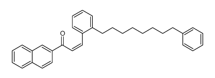 1-naphthalen-2-yl-3-[2-(8-phenyloctyl)phenyl]prop-2-en-1-one结构式