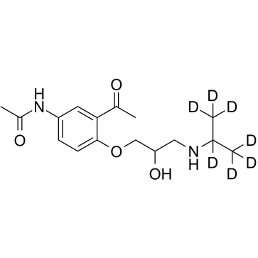 Diacetolol D7结构式