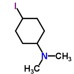 (4-Iodo-cyclohexyl)-dimethyl-amine Structure