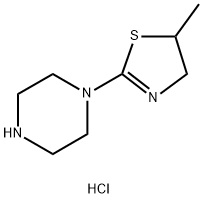 1-(5-甲基-4,5-二氢-1,3-噻唑-2-基)哌嗪二盐酸盐结构式