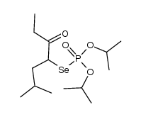 O,O-diisopropyl Se-(2-methyl-5-oxoheptan-4-yl) phosphoroselenoate结构式