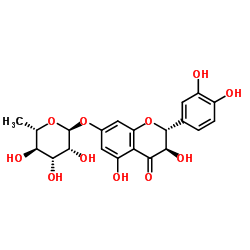 Taxifolin 7-O-rhamnoside结构式