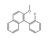 2-methoxy-1-(2-fluorphenyl)naphthalene Structure